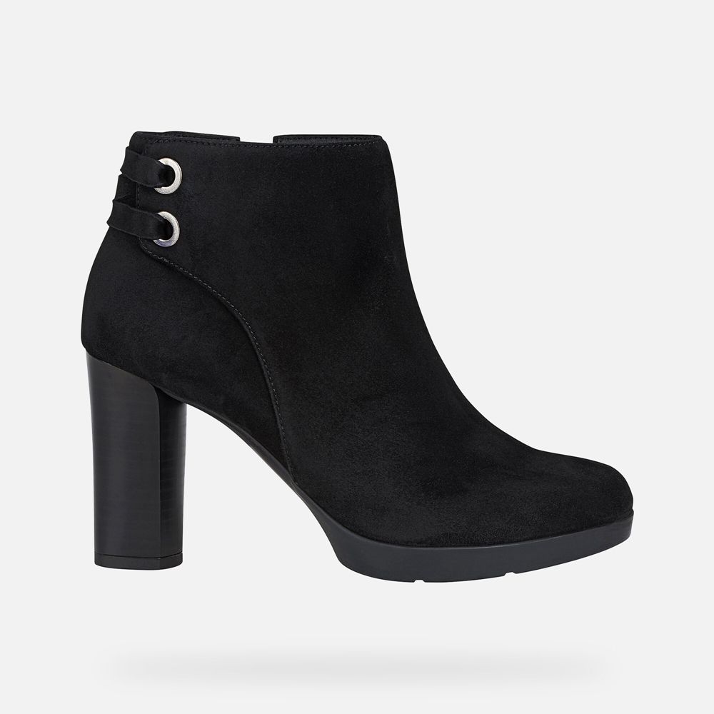 Geox Ankle Boots Black Anylla - Geox Womens Shoes - TZXQFY081